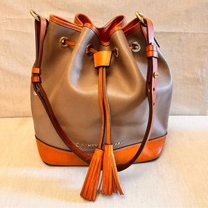 DOONEY & BOURKE Leather Bucket Bag, Fabric Lining